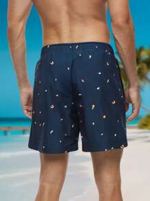 MADHERO Men's Beach Shorts, Casual Holiday Style Men Swim Trunks Men Swim Trunks