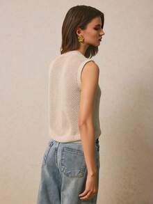 Owocowy swobodny materiał ściągaczowy z haftem Top na co dzień na lato