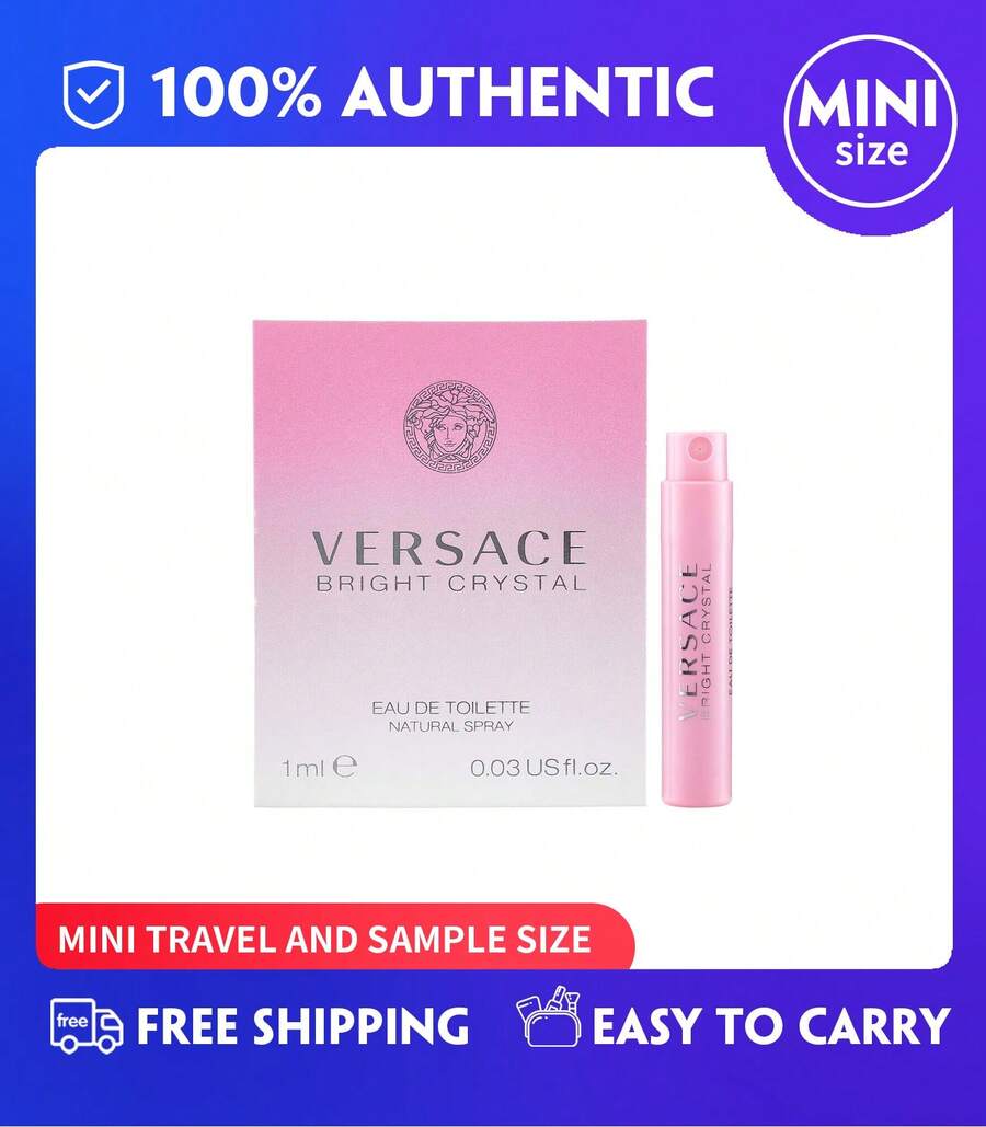 Bright Crystal EDT Perfume For Women, 1ml (0.03 Oz) Scent Sample Vial - Floral Fruity Fragrance, Travel Size Mini(1ml/0.03 Fl.Oz) Fragrances