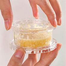 1 pieza Caja de ajo retorcida de plástico, Mezclador de ajo, Prensa de ajo, Puré de ajo, Molinillo de ajo, Herramienta pequeña creativa para la cocina