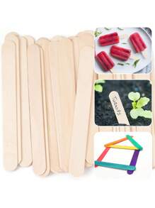300/100/50 Peças Palitos de Cera Depiladora, Palitos de Cera, Palitos de Madeira para Raspagem de Cabelo ou Palitos de Madeira para Artesanato, Palitos de Madeira na Cor Damasco para Unhas, Raspadores para Depilação, Produtos e Acessórios Essenciais para Cabelo para Beleza e Viagem em Salões de Beleza