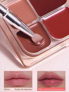 JUDYDOLL LIP PALETTE 9g Nourishing Glossy Multipurpose Lip Palette, Natural Healthy Glow For Self-Use, Dates And Gifts - #01 - 查看 8