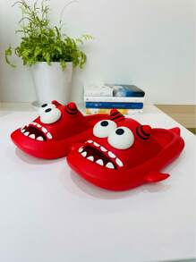 Chinelos de Verão para Mulheres com Design de Pequeno Demônio Fofo, Novos Sandálias Casuais de Praia