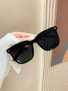 Set de 3 piezas/1 pieza Gafas de estilo bohemio retro cuadradas, estilo básico adecuado para deportes, pesca, vacaciones, viajes, conducción, calle, playa, , actividades al aire libre, golf, conduccción, festivales, salidas, senderismo, uso diario, fiestas, protección solar, elegantes complementos de moda para salidas familiares, vacaciones y días festivos