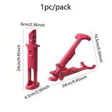 1pc Heat Resistant Tongs With Ergonomic Non-Slip Handle, Adjustable Design, Lightweight And Easy To Store, Multi-Functional Use In Kitchen, Made Of ABS And Stainless Steel