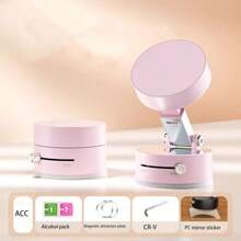 1 Stück mini leichter magnetischer Vakuum-Smartphone-Halter, drehbarer und faltbarer Saugnapf-Handyständer für Badezimmer, Auto, Selfie, Wand und Schreibtisch kompatibel mit iPhone, Android-Handy, Geschenk zum Geburtstag, Familie, Freund Handyzubehör