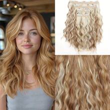12-Inch Medium-Long Curly Hair, Soft Texture, Securely Worn And Not Easy To Fall Off, Suitable For Women