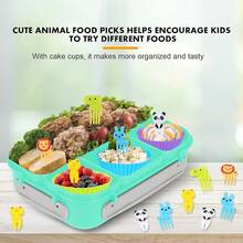 Bento Box, Lunch Box Kids, 1300ML With 4 Compartment&Food Picks Cake Cups, Containers For Adults/Kids/Toddler, Leak-Proof, Microwave/Dishwasher/Freezer (Purple) The Bento Box Is Designed 8. 9*6. 4*2. 6 Inches, 1 That Can Separate Different Foods Like Basic Food, Fresh Fruit, Vegetables, Snacks Etc. It's Great To Get A Balanced Diet And Maintain The Original Flavor Of The Food