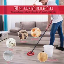 4pcs Mop Replace Head For O-Cedar, Chenille Mop Refills Spin Mop Heads Replacements Compatible With O-Cedar Easywring 1 Tank System For Cleaning Floor Glass Wall, Machine Washable And Reusable (Red) - 紅色 - 查看 5