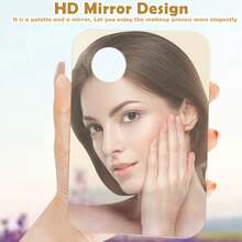 Paletă de vopsea acrilică, cuțit de amestecat din oțel inoxidabil, paletă profesională pentru pictură în ulei și acrilică, tavă de amestecat vopsele antiderapantă cu suprafață netedă, perfectă pentru artiști, începători, studenți, cadou excelent pentru Crăciun, ziua de naștere, machiaj, ieftin, decor cameră, toaletă, călătorii, dormitor, accesorii de machiaj, ieftin, cadouri de Crăciun, machiaj, instrumente de machiaj, lucruri ieftine, cadouri, cadouri pentru femei, cadouri de Crăciun