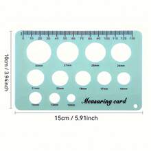 Nipple Ruler For Flange Sizing, Nipple Measurement Tool For Flanges, Silicone And Soft Nipple Flange Measure Tool, Breast Pump Nipple Size Ruler For New Mothers - Multicolor - View 6