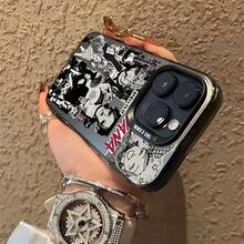 Funda de Teléfono Mate Antigolpes para iPhone 16 15 14 13 12 11 Pro Max X XR XS MAX 8 16 Plus de Anime Japonés "Nana" - Mezcla de colores - Ver 4