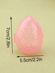 1pc/2pcs Travel Out Small Portable Transparent Ventilation Holes Beauty Egg Organizer, Powder Puff Mildew Moisture Sponge Egg Protective Case - Multicolor - View 8