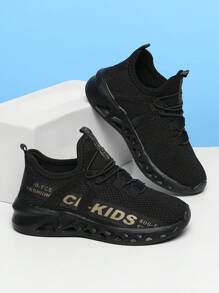 Simple Sports Style For Boys And Girls All Seasons Non-Slip Breathable Lightweight Comfortable Fashion Low-Top Children's Shoes Flat Shoes Casual Sports Shoes