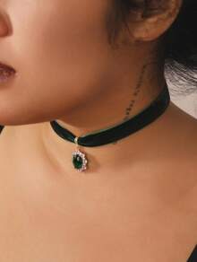 Sacina Victorian Choker, Velvet Chocker, Gothic Goth Choker, Vintage Necklace, Halloween Jewelry Gifts Women