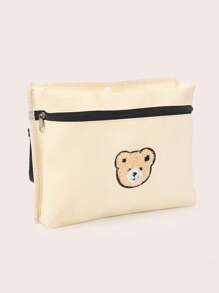1pc Large Capacity Bear Stroller Diaper Bag, Portable Tote Bag For Nursing Bottles And Other Items, Versatile