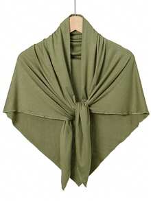 1 件女士三角形防滑吸水头巾，多功能透气纯色休闲头巾，可用作运动头带，舒适凉爽，适合日常佩戴 - 升級款三角汗布頭巾 - 查看 8