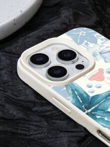 1 Stück personalisierter, individualisierter Handy-Hülle aus weißem Kunstleder mit sommerlichem Zitronen-Bogen-Design für iPhone11 bis iPhone16/16pro/16plus/16promax, geeignet als Geschenk für Freunde, Freundinnen, mit Familie, Paar, Freunde, Haustier, Kinder Namen