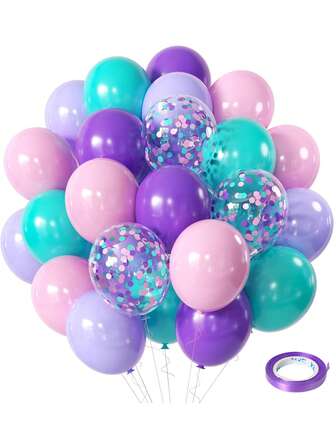 Multi-Color Balloon Set, 50 Pieces Of 12-Inch Black, White, Orange Confetti Latex Balloons Halloween Party Balloons For Celebration Of Bar Anniversary Decoration