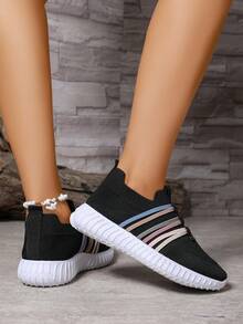 Women's Lightweight Casual Sneakers, Spring/Summer/Autumn, Breathable, Versatile, Soft Bottom, Non-Slip, For Work & Running