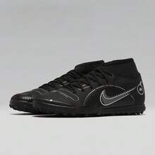 Nike Giày bóng đá nam mùa hè Giày thể thao SUPERFLY 8 TF mới, Giày đinh cỏ nhẹ thoáng khí - màu đen - Xem 3