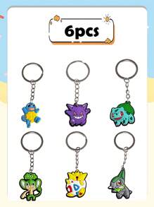 pokemon Pokemon Key Chain Creative New Anime Pokemon Key Chain Pendant, Cute Key Chain Pendant, Key Chain Pendant, PVC Key, Schoolbag Pendant, Party Decoration, Party Small Gift Christmas, Halloween, Festival Supplies, Festival Decorations, Thanksgiving, Back-To-School Season, Autumn And Winter