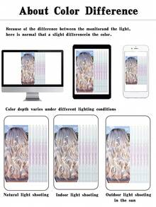 Fairy Tinsel Hair Extensions Holographic Hair Tinsel Heat Resistant Sparkling Hair Glitter For Christmas New Year Party - Brown - View 6