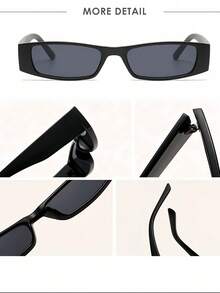 1 件，女士复古小方框时尚眼镜，时尚的 Ins 风格街头摄影眼镜，适合节日、休闲、海滩、派对、旅行、情人节、圣诞节礼物学院风，适合返校矩形形状，矩形形状色调