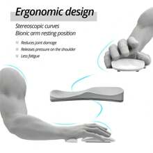 وسادة معصم سيليكون جل تنزلق للوحة الفأرة السوبر تدعم المعصم ، لوحة ماوس إرجونومية للمكتب وألعاب الكمبيوتر