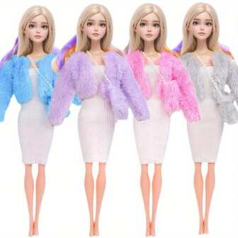 1 Set Handmade 11.5 Inch Doll Choices 30CM Princess 1 Set Casual Daily Dress Fashion Doll Clothes For 1/6 Doll Accessories Gift Toy (Not Include Doll)