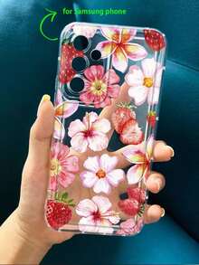 Funda para teléfono (1 unidad) con estampado floral, transparente, fabricada en TPU suave y resistente a caídas. Compatible con phone 16/11/12/13/14/15/15 Pro/15 Plus/15 Pro Max/X/XS Max/11 Pro/12 Pro/13 Pro/14 Pro/11 Pro Max/12 Pro Max/13 Pro Max/14 Pro/14 Plus/ - Multicolor 2 - Ver 3