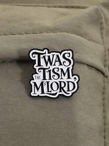 1pc English Slogan Pin Brooch, Clothing/Backpack Decorative Accessory Badge, Suitable For Men And Women Daily Wear - Letter - View 8