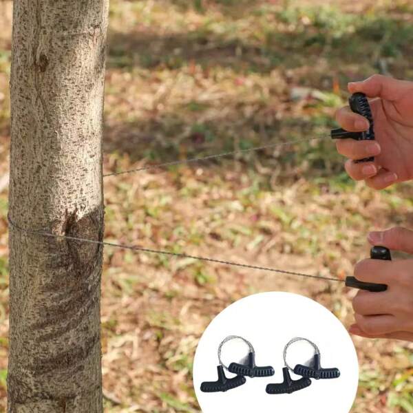2Pcs Portable Outdoor Gear - Mini Pocket Saw, Camping Survival Steel Wire Saw, Aquatic Plant Saw, Lightweight Line Saw, Hiking Equipment