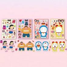 bandai 8/16 Doraemon Sticker Pack, Cartoon Stickers, Suitable For DIY Projects, Laptops, Guitars, Cups, Etc., Perfect For Holidays And Birthday Gifts