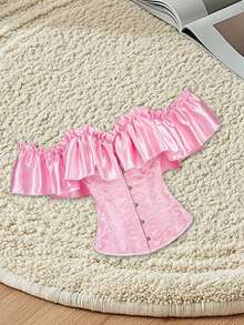 Women Corset Belts - 粉色 - 查看 4