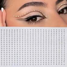 2mm Facial Gems, Hair Gems, Eyebrow Gems, Diamond Stickers, Crystal Decorative Stickers, Suitable For Body, Hair, Nails, Makeup, Festival Celebration Makeup Stickers, 2mm, Handmade DIY Face Stickers, Carnival/Masquerade Party Facial Decor
