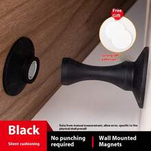 1 件强磁门挡 - 无需钻孔，无损硅胶带 - 防止门猛烈撞击和墙壁损坏 - 静音防撞缓冲器（儿童，免工具安装）