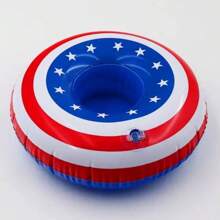 1pc Creative Inflatable Drink Holders, Floating Inflatable Cup Holders Beverage Coasters, Suitable For Pool Party Festival, Make Pool Parties Fun And Exciting With This Inflatable Drinks Holder!, Beach Essentials, Beach Accessories