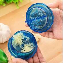 1 pieza Caja de ajo retorcida de plástico, Mezclador de ajo, Prensa de ajo, Puré de ajo, Molinillo de ajo, Herramienta pequeña creativa para la cocina