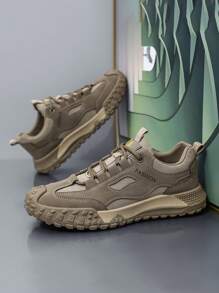 2024 stuks functionele sneakers in twee kleuren voor heren - grijs en zwart ademend mesh hardloopschoenen, slijtvaste antislip schokabsorberende zolen, geschikt voor fitness, buitensporten en veelzijdige sporten