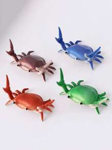 1pc Creative Cute Crab Weightlifting Phone Holder, Minimalist Personalized Desk Decor Accessory, Gift For Pet Lovers