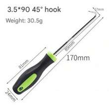 10/1pc Heavy Duty Metal U-Shaped Seal Puller For Garden, Lawn Cracks And Paving Joints - Green And Black Handle Lawn Loosening Tool, Window Screen Retainer Replacement Hook, Gasket Removal Pliers, Perfect For Weeding And Soil Clearing, Paving Joint Cleaner | U-Shape Design | Metal Structure
