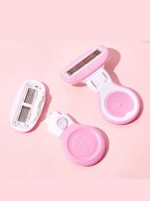1pc Portable Women's Disposable Razor, 5-Layer Intimate Shaving Razor, Moisturizing Blade, Reusable, Unscented, For Body, Armpits, And Legs Smooth Shaving