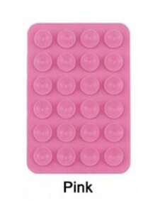 1pc 24 Suction Cup Silicone Non-Slip Washable Double-Sided Suction Cup Phone Holder, Cell Phone Holder, Phone Anti-Slip Sticker, Power Bank & Phone Case Accessory