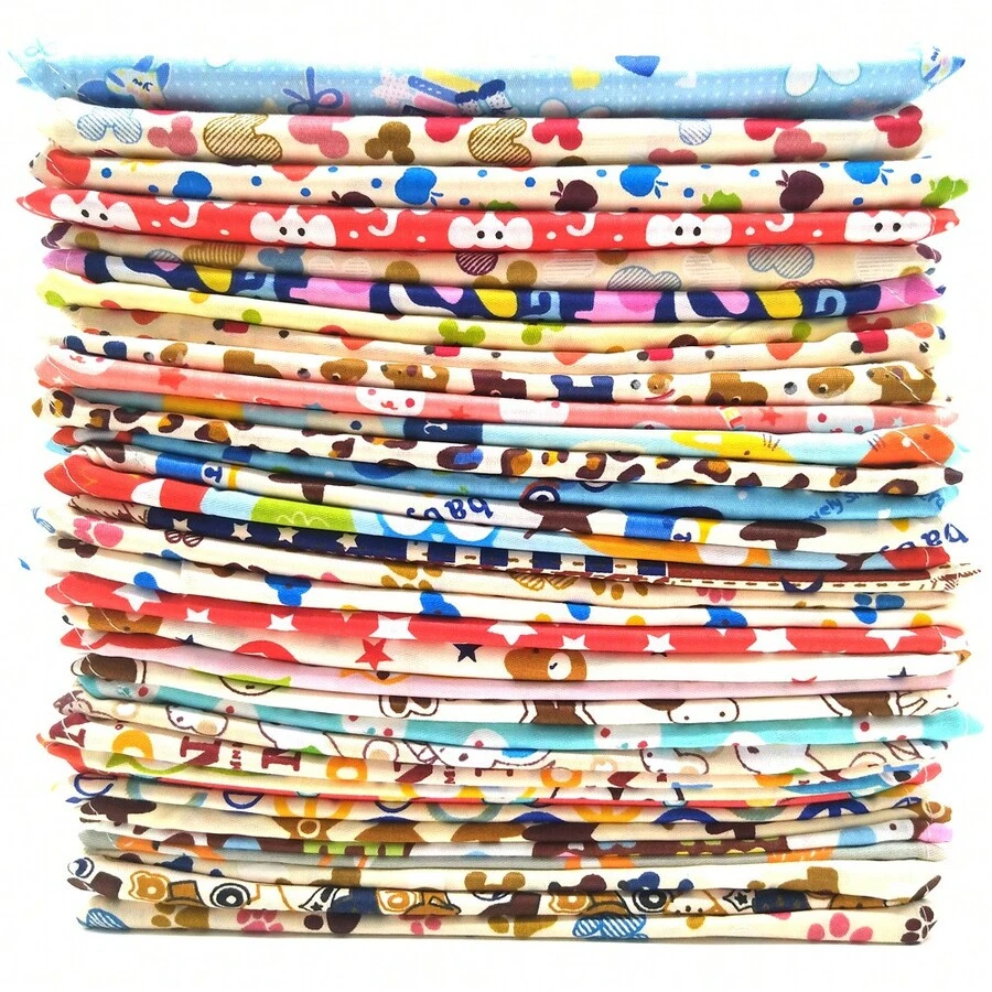 Random 2 Pieces Set, Pet Dog Bandana, Dog Tricot, Printing, Multiple Colours, Universal For Dogs And Cats - Multicolor - View 1