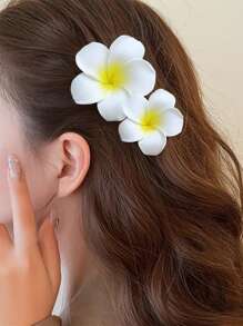 3 buc. agrafe de păr albe cu model floral Ombre, în mărimi mari, medii și mici. Accesorii de păr Ombre elegante, minimaliste și versatile de înaltă calitate, potrivite pentru zi cu zi, casual, petrecere, serviciu, vacanță, spălare facială, machiaj, ținute asortate, întoarcerea la școală.