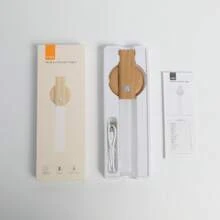 Luminária LED com sensor de movimento, luminária de parede operada por bateria para escritório, iluminação recarregável para corredores e escadas, luz interna magnética com rotação de 360°