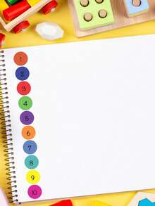 1400 buc autocolante rotunde cu puncte colorate, etichete rotunde cu puncte circulare, etichete cu prețuri, autocolante cu buline, etichete autocolante pentru birou, clasă, lucrări etc., meșteșuguri DIY, înapoi la școală - Multicolor - Vizualizare 3