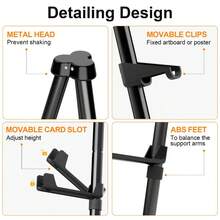 1PC"63" Easel Stand For Wedding Sign, Display Poster, Sign Poster Stand For Display, Display Easel Stand With Bag, Holds 5 Lbs,Easel Stand For Display, Foldable Portable Ground Easel For Wedding Banner And Poster Display Stand