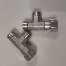Universal For Europe And America Stainless Steel T-Shaped Connector, Threaded Tee Pipe Fitting, No Power Or Battery Needed, Faucet Accessories